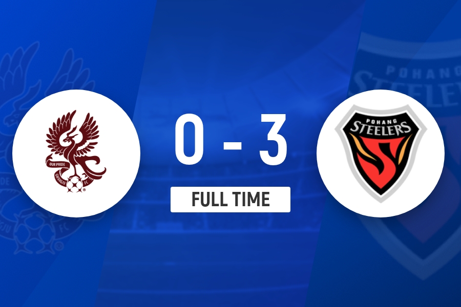 三球完胜！浦项制铁客场3-0光州FC
