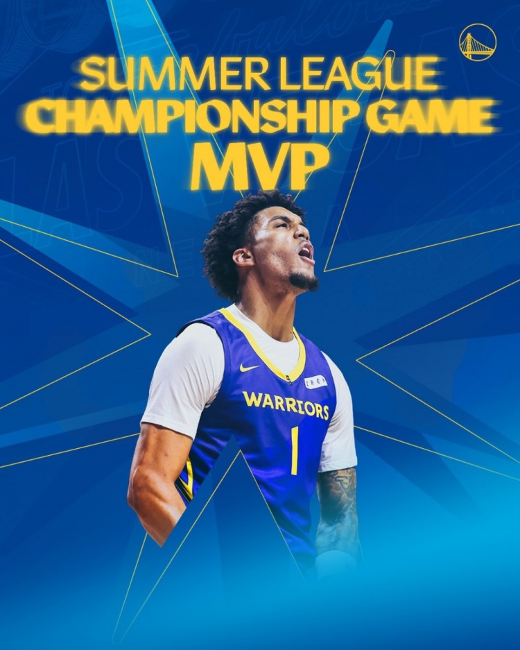 伦德伯格21+10夺夏联MVP,勇士加冕冠军