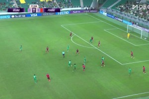 [进球视频]再度领先！阿科洛绝妙转身射门被扑 张稀哲补射破门